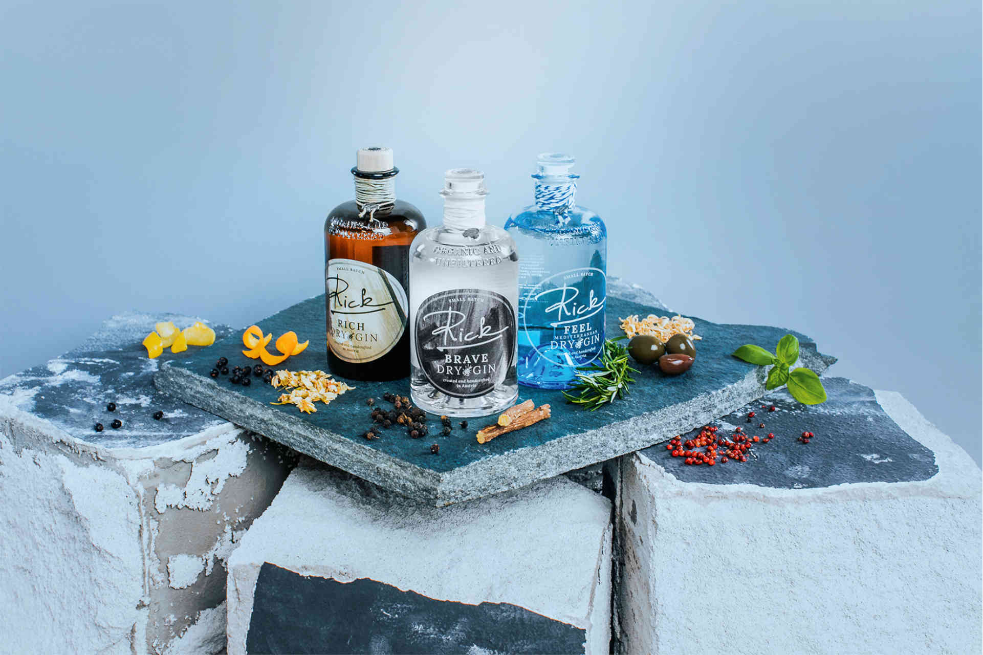 2019 wurde das erste alkoholfreie Destillat Rick Free auf den Markt gebracht. © Lupi Spuma